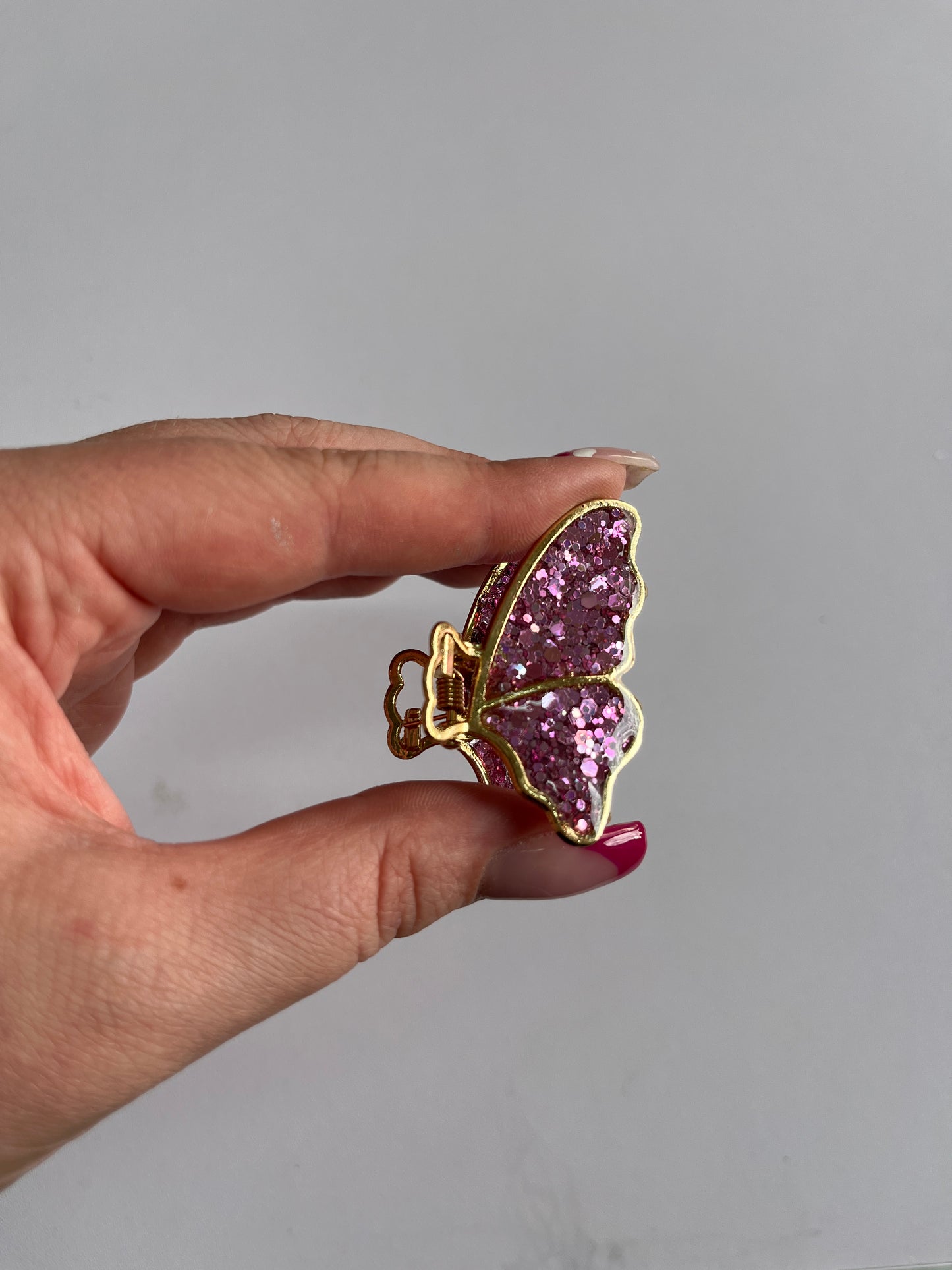 Glitzer Schmetterlingsspangen
