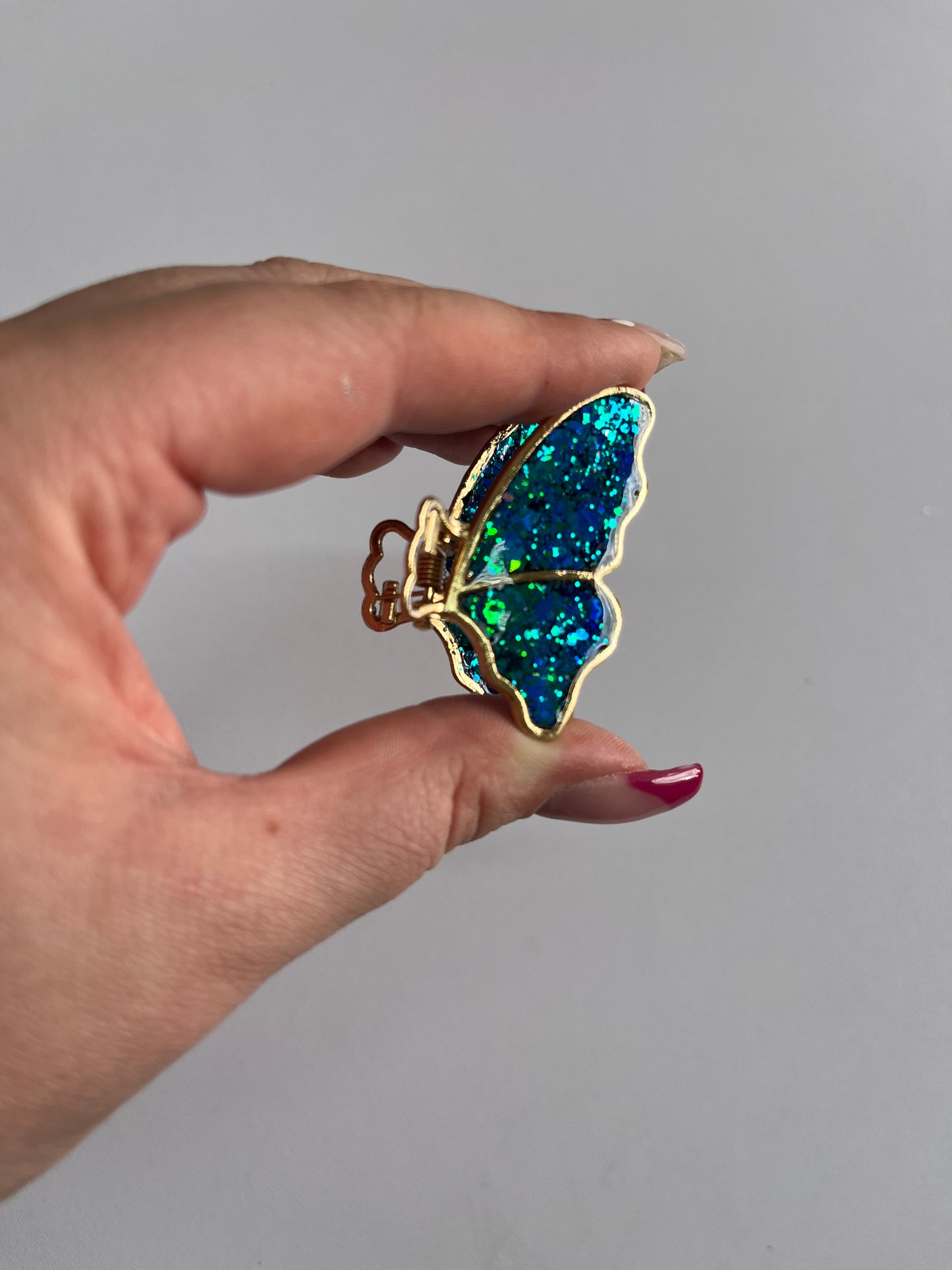 Glitzer Schmetterlingsspangen