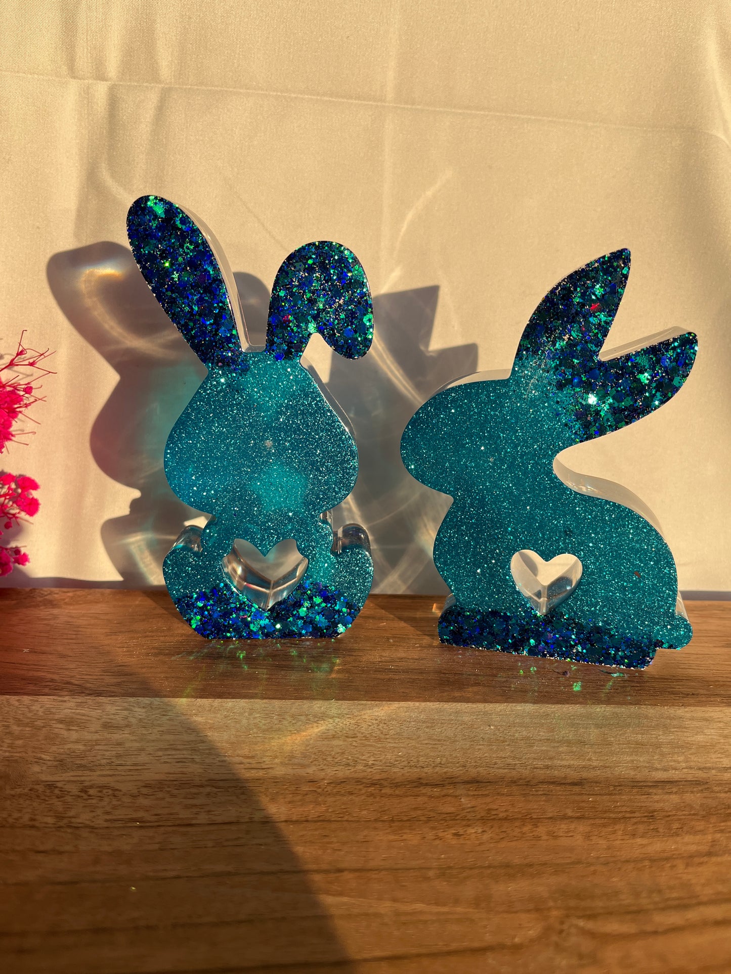 Osterhase mit Glitzer