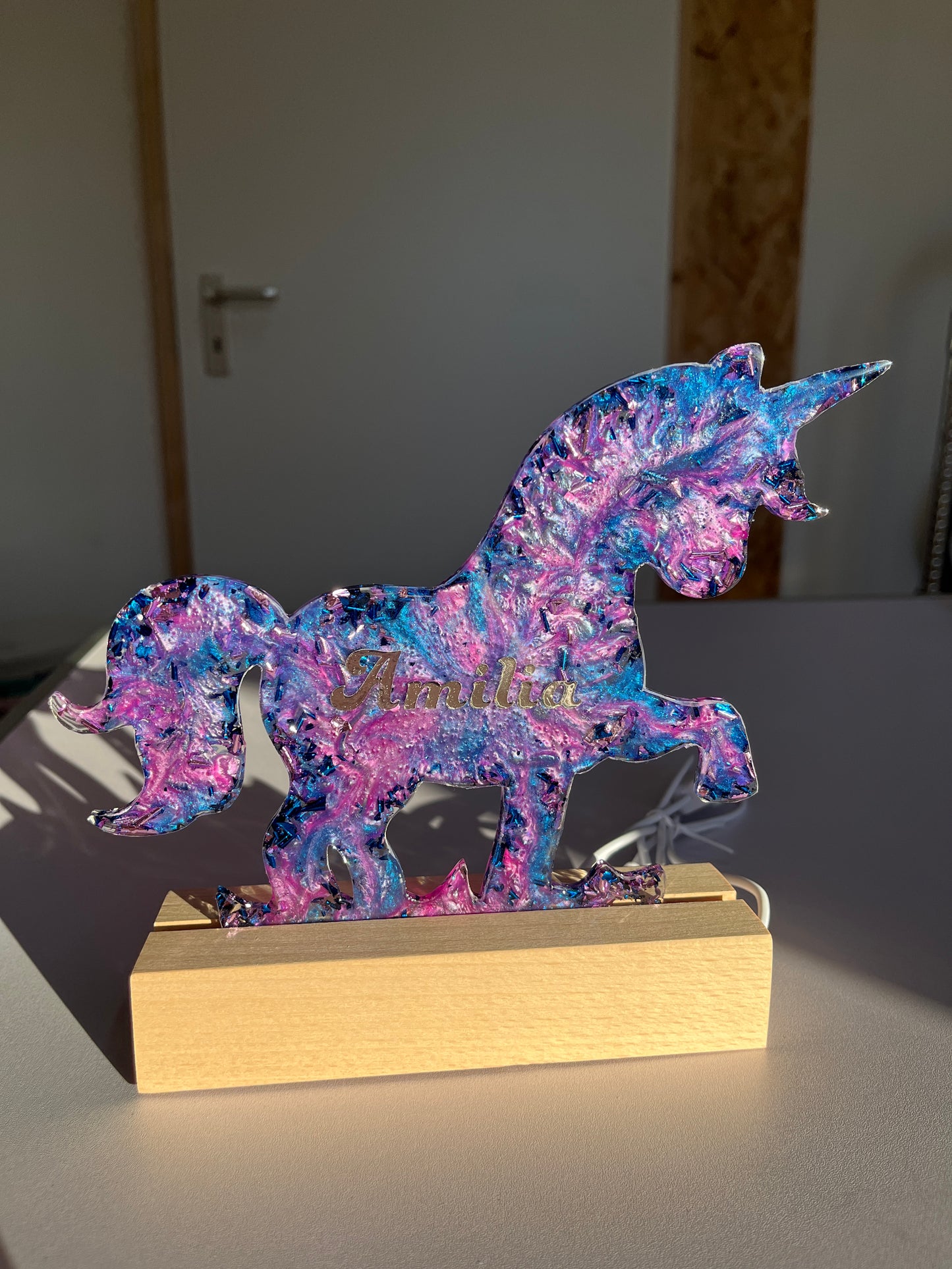 Nachttisch-Lampe personalisiert