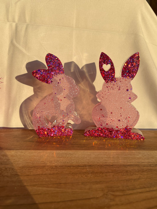 Osterhase mit Glitzer