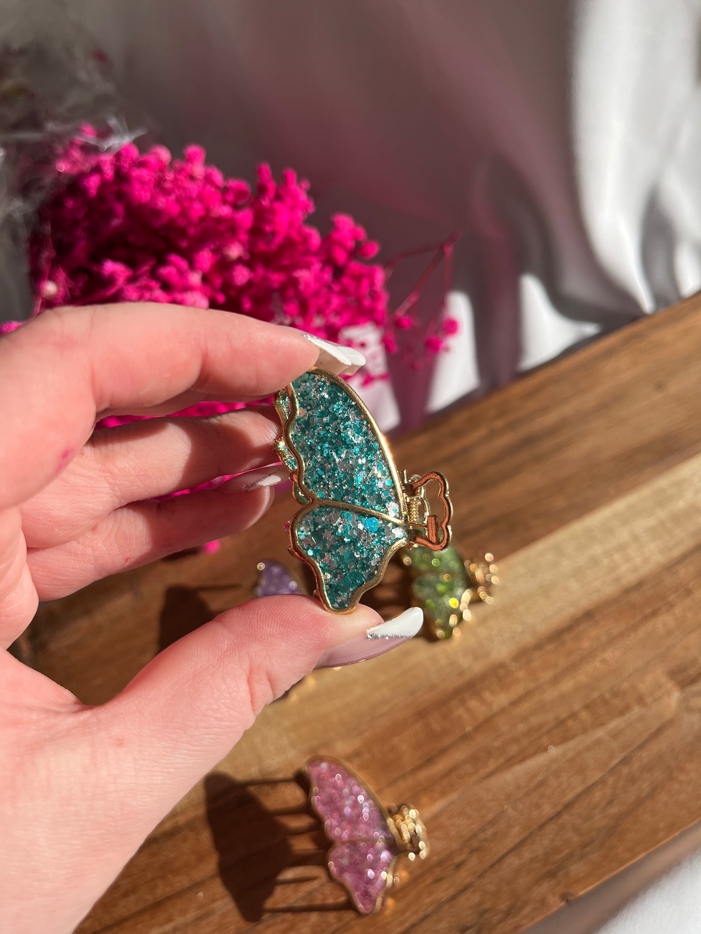Glitzer Schmetterlinge S