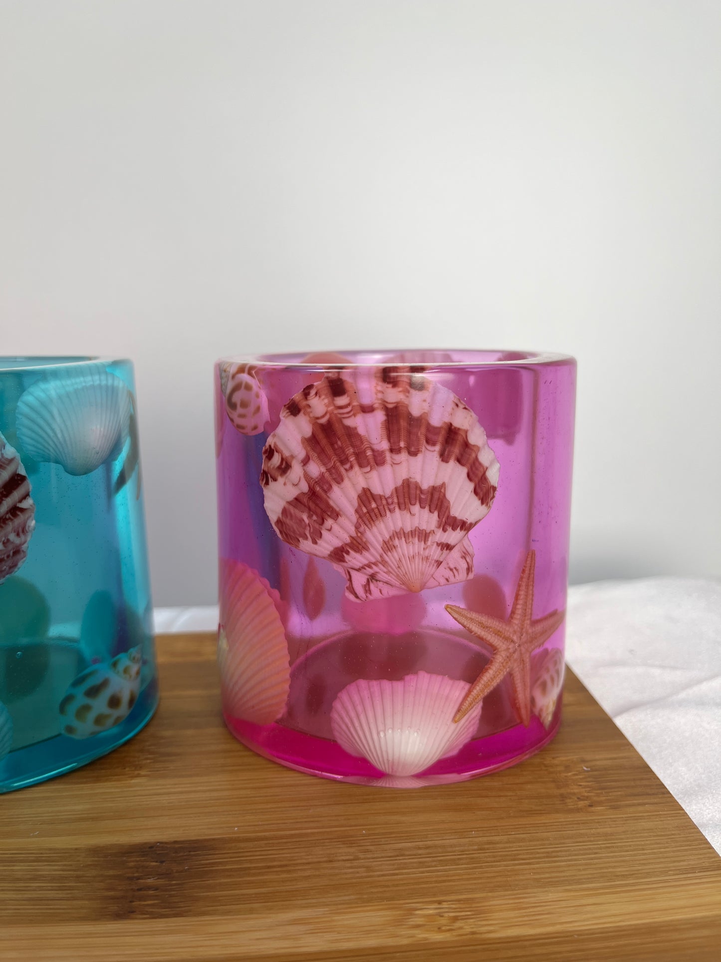 Ocean Art Becher hellblau & pink