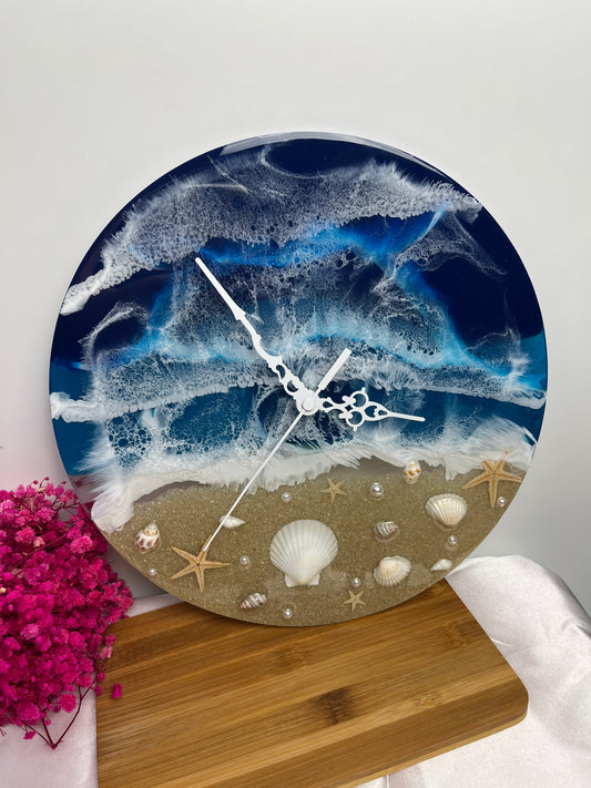 Ocean Art Uhr Dunkelblau B-Ware